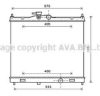 AVA QUALITY COOLING DN2347 Radiator, engine cooling